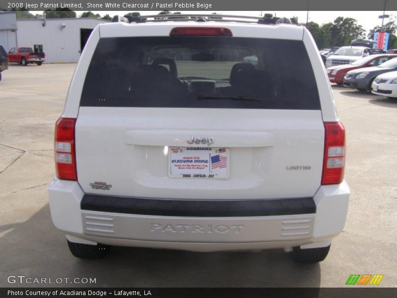 Stone White Clearcoat / Pastel Pebble Beige 2008 Jeep Patriot Limited