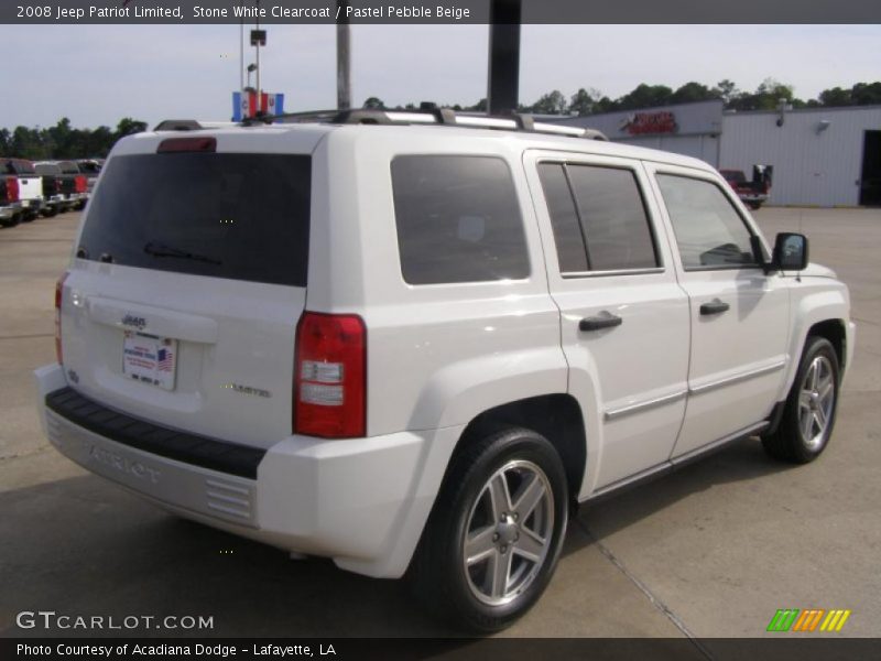 Stone White Clearcoat / Pastel Pebble Beige 2008 Jeep Patriot Limited