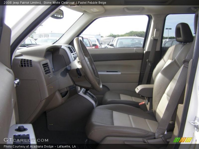 Stone White Clearcoat / Pastel Pebble Beige 2008 Jeep Patriot Limited