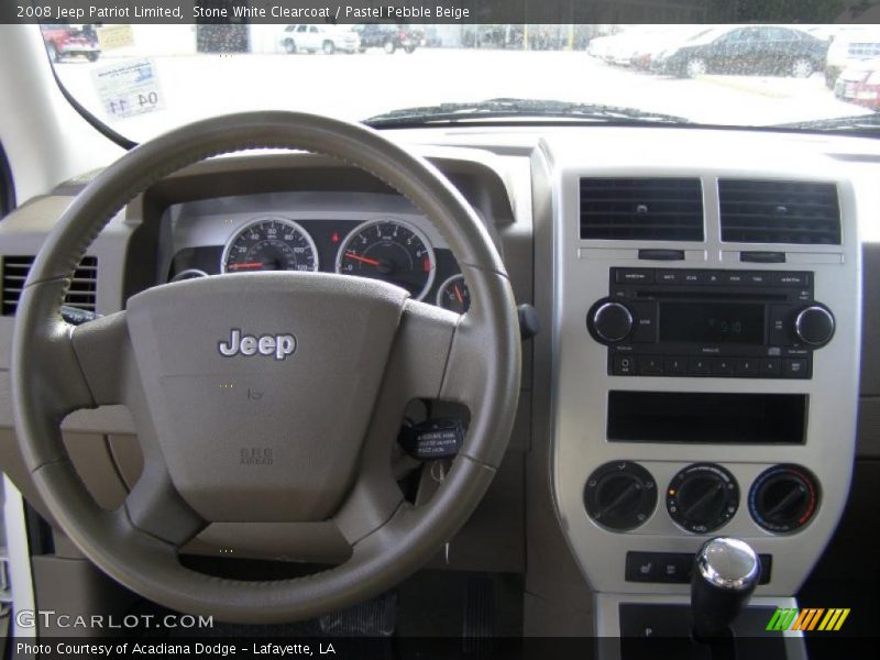Stone White Clearcoat / Pastel Pebble Beige 2008 Jeep Patriot Limited