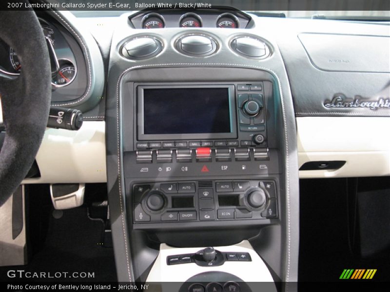 Balloon White / Black/White 2007 Lamborghini Gallardo Spyder E-Gear