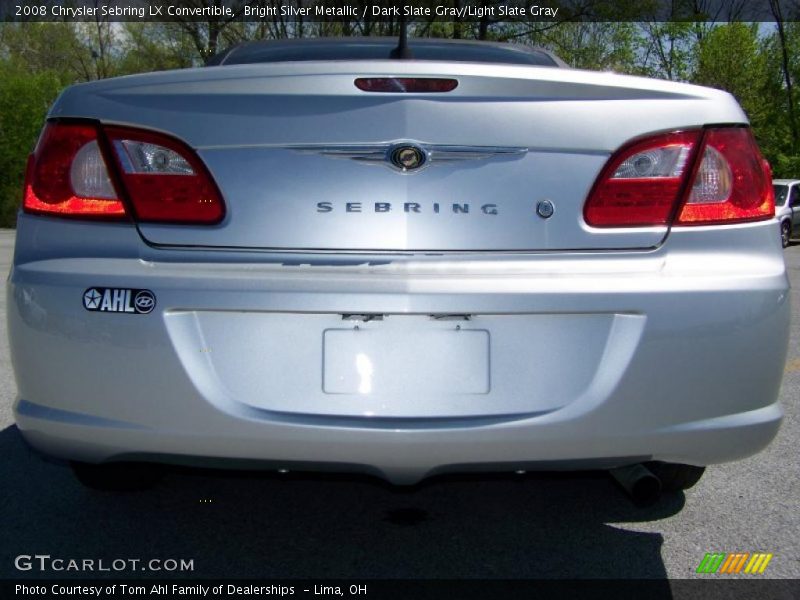 Bright Silver Metallic / Dark Slate Gray/Light Slate Gray 2008 Chrysler Sebring LX Convertible