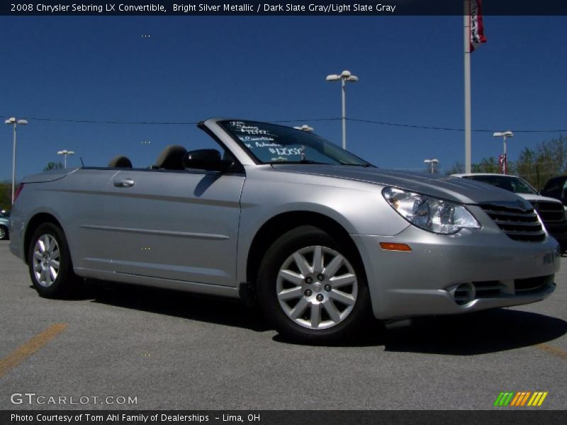 Bright Silver Metallic / Dark Slate Gray/Light Slate Gray 2008 Chrysler Sebring LX Convertible