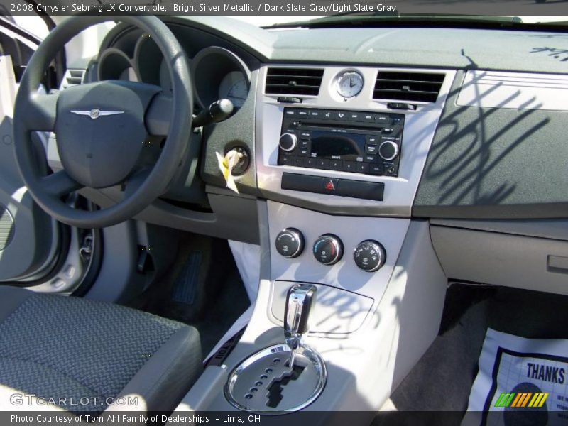 Bright Silver Metallic / Dark Slate Gray/Light Slate Gray 2008 Chrysler Sebring LX Convertible