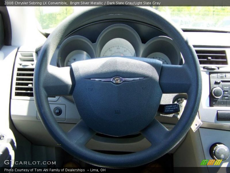 Bright Silver Metallic / Dark Slate Gray/Light Slate Gray 2008 Chrysler Sebring LX Convertible