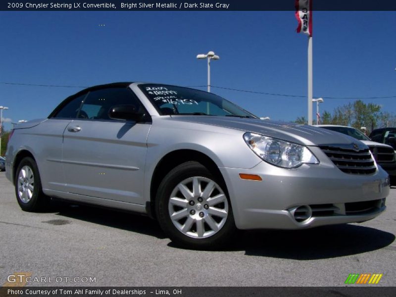 Bright Silver Metallic / Dark Slate Gray 2009 Chrysler Sebring LX Convertible