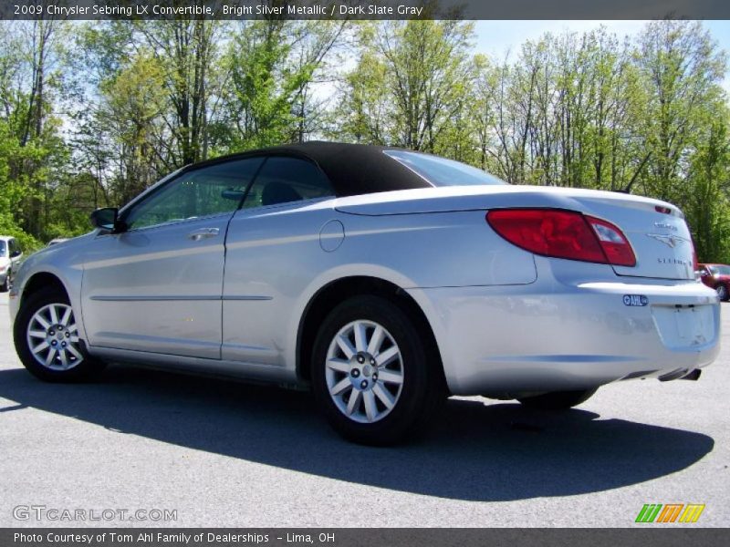 Bright Silver Metallic / Dark Slate Gray 2009 Chrysler Sebring LX Convertible