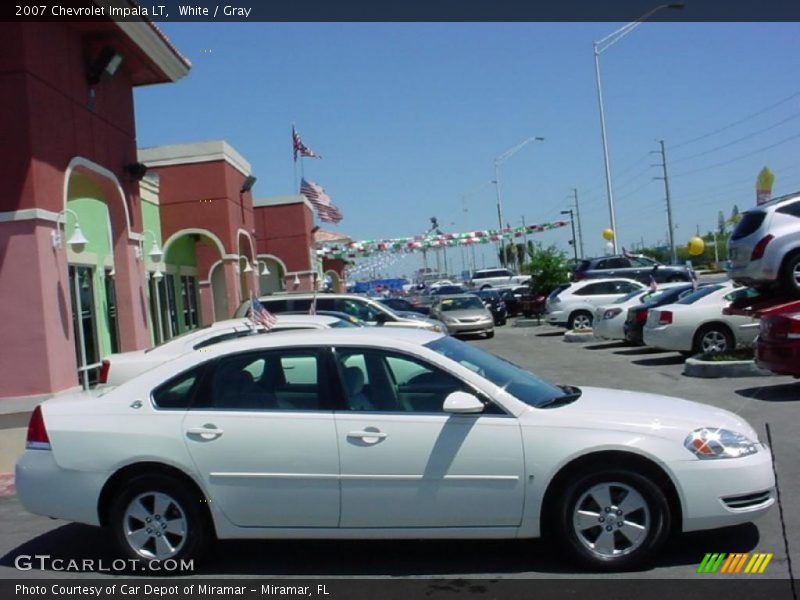 White / Gray 2007 Chevrolet Impala LT