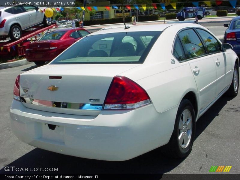 White / Gray 2007 Chevrolet Impala LT