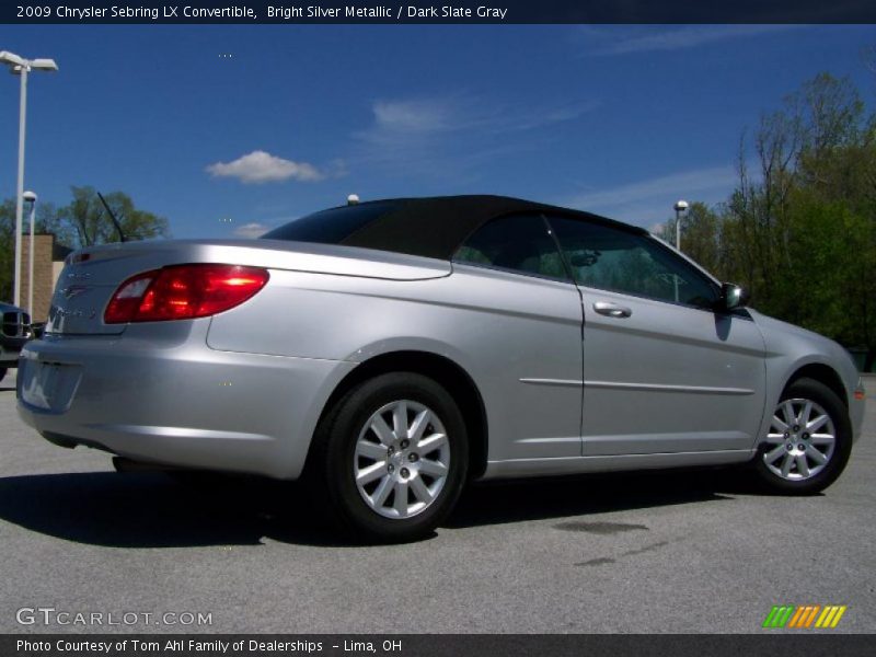 Bright Silver Metallic / Dark Slate Gray 2009 Chrysler Sebring LX Convertible