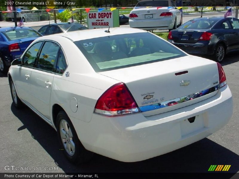 White / Gray 2007 Chevrolet Impala LT