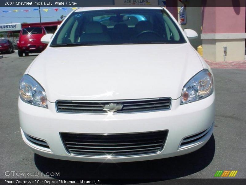 White / Gray 2007 Chevrolet Impala LT