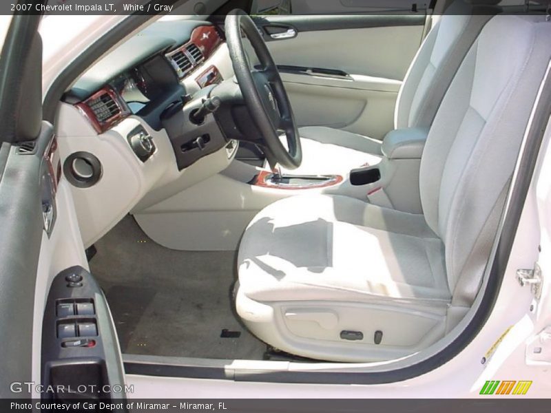 White / Gray 2007 Chevrolet Impala LT