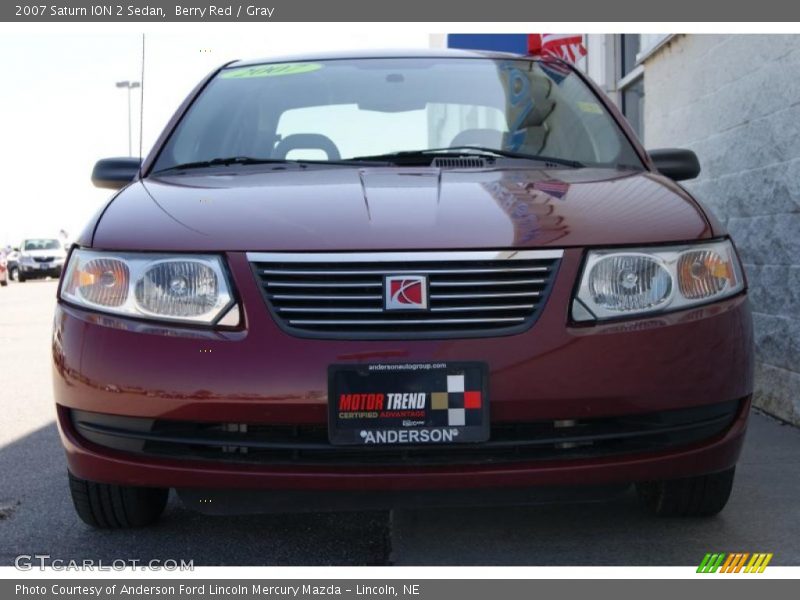 Berry Red / Gray 2007 Saturn ION 2 Sedan