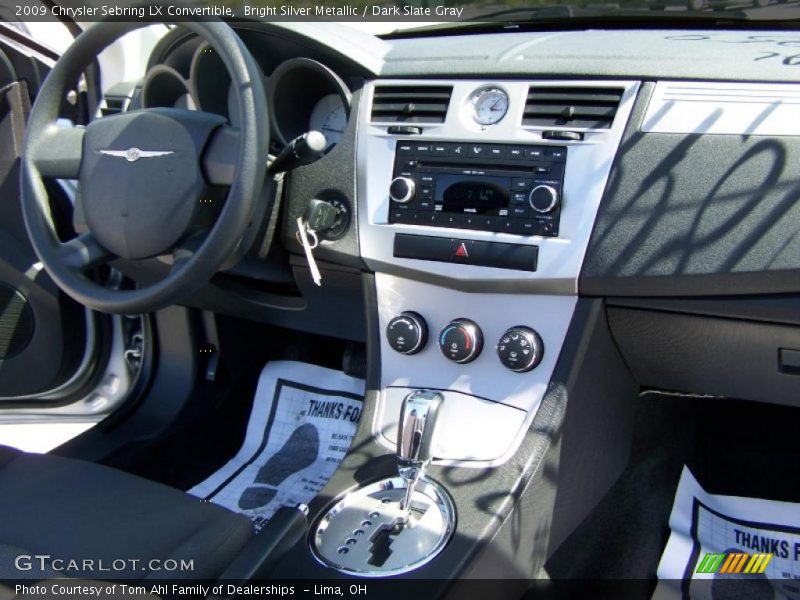 Bright Silver Metallic / Dark Slate Gray 2009 Chrysler Sebring LX Convertible