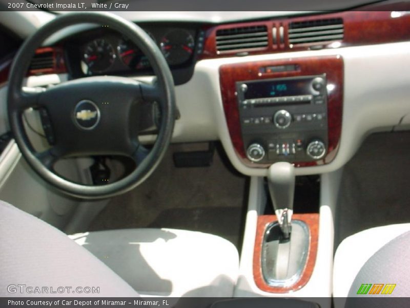 White / Gray 2007 Chevrolet Impala LT