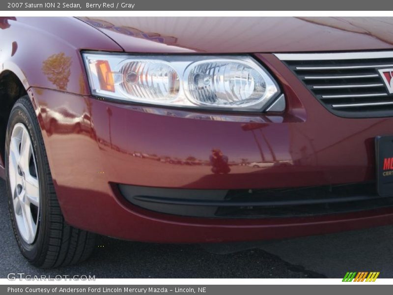 Berry Red / Gray 2007 Saturn ION 2 Sedan
