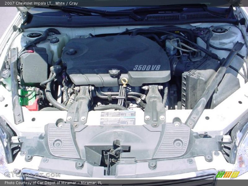 White / Gray 2007 Chevrolet Impala LT