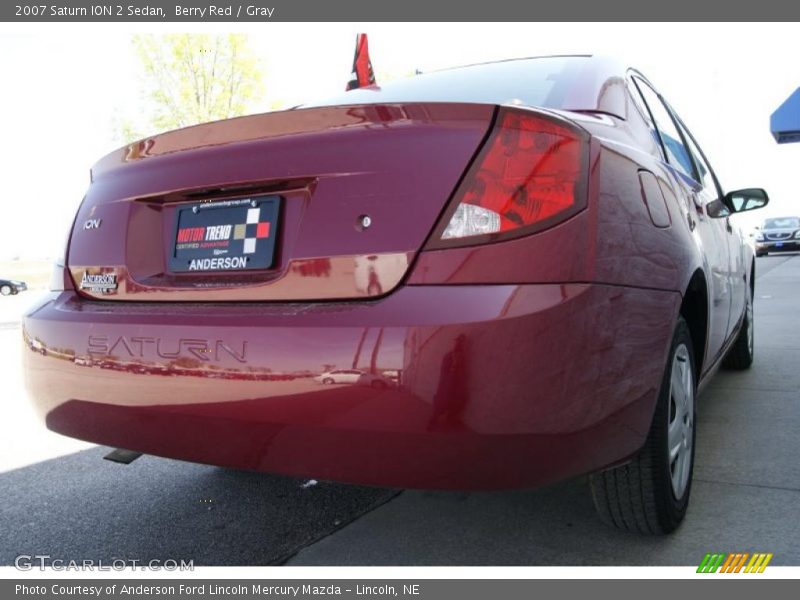 Berry Red / Gray 2007 Saturn ION 2 Sedan
