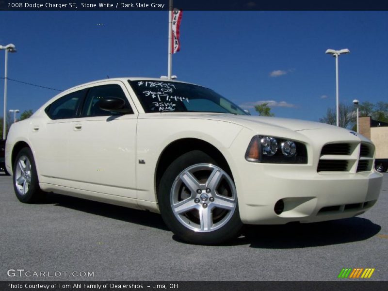 Stone White / Dark Slate Gray 2008 Dodge Charger SE