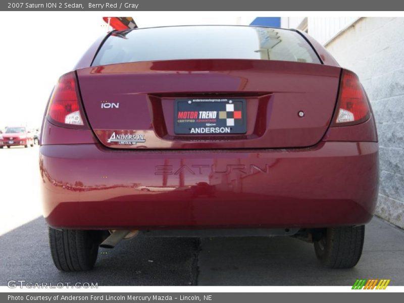 Berry Red / Gray 2007 Saturn ION 2 Sedan
