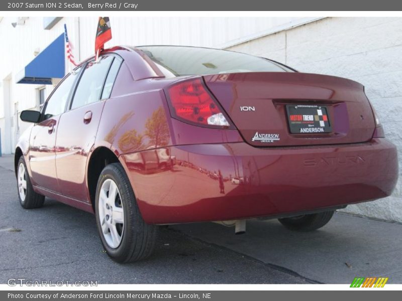 Berry Red / Gray 2007 Saturn ION 2 Sedan