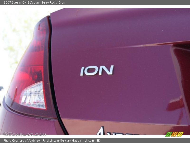 Berry Red / Gray 2007 Saturn ION 2 Sedan