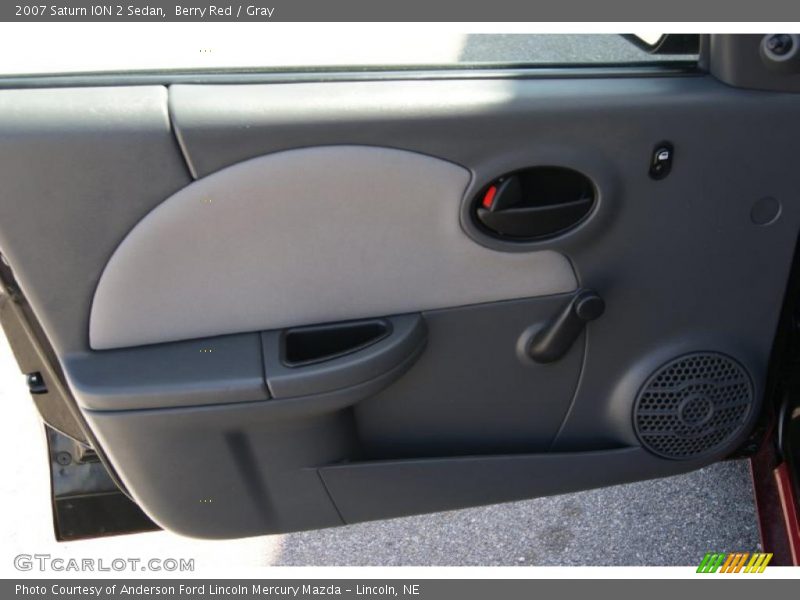 Berry Red / Gray 2007 Saturn ION 2 Sedan