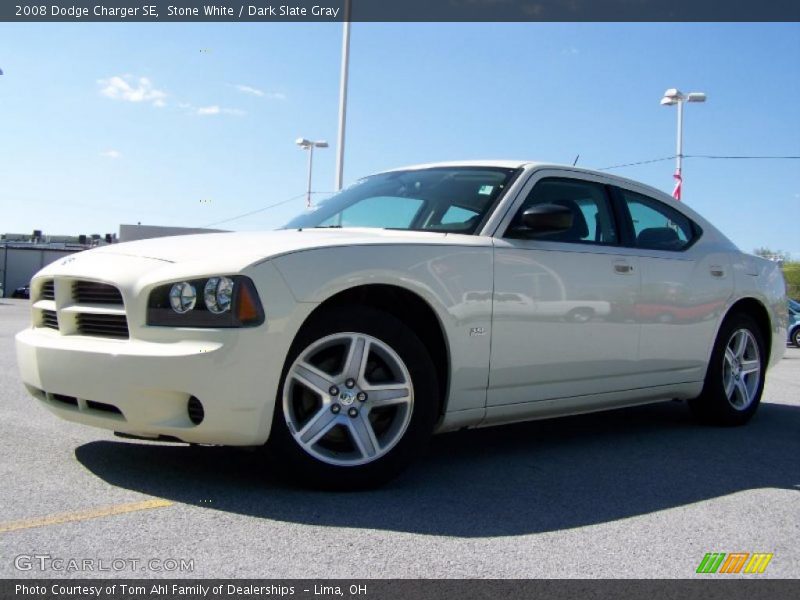 Stone White / Dark Slate Gray 2008 Dodge Charger SE