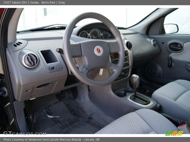 Berry Red / Gray 2007 Saturn ION 2 Sedan