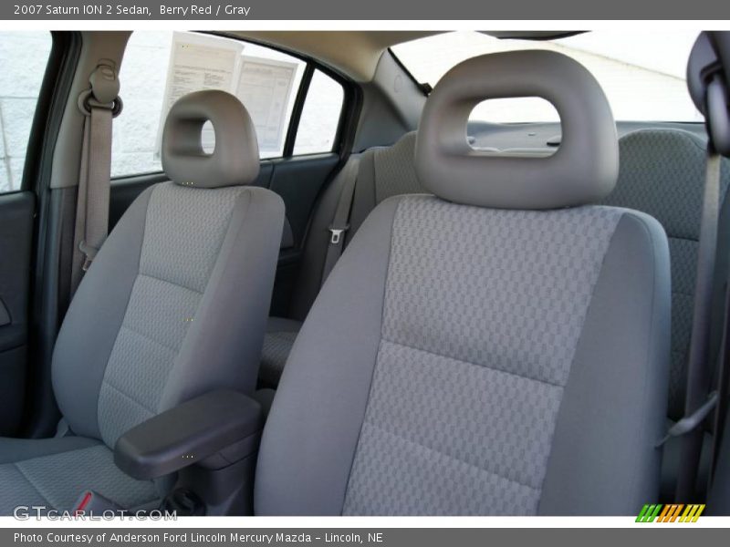 Berry Red / Gray 2007 Saturn ION 2 Sedan