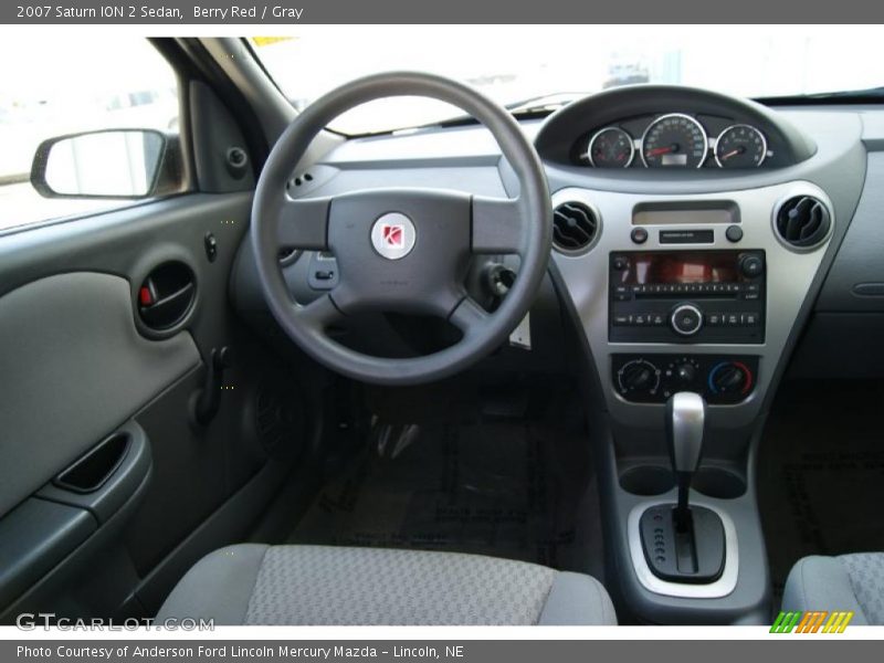 Berry Red / Gray 2007 Saturn ION 2 Sedan