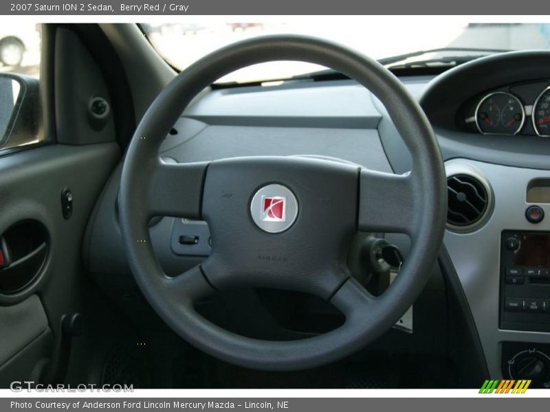 Berry Red / Gray 2007 Saturn ION 2 Sedan