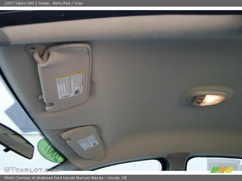 Berry Red / Gray 2007 Saturn ION 2 Sedan