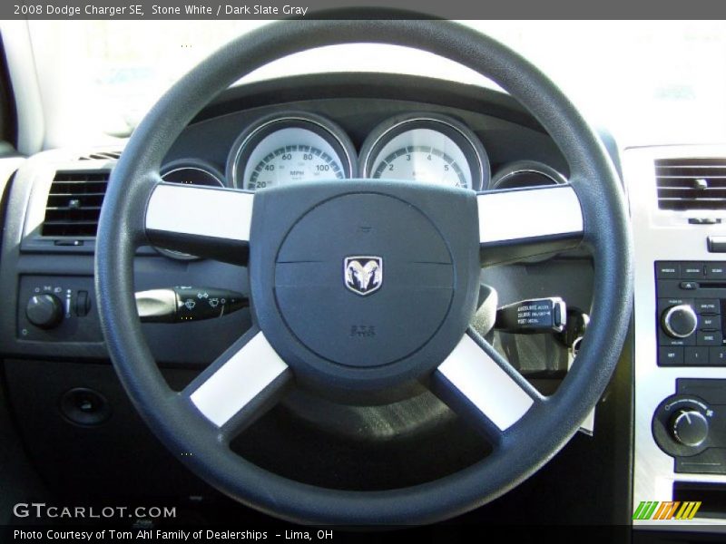 Stone White / Dark Slate Gray 2008 Dodge Charger SE