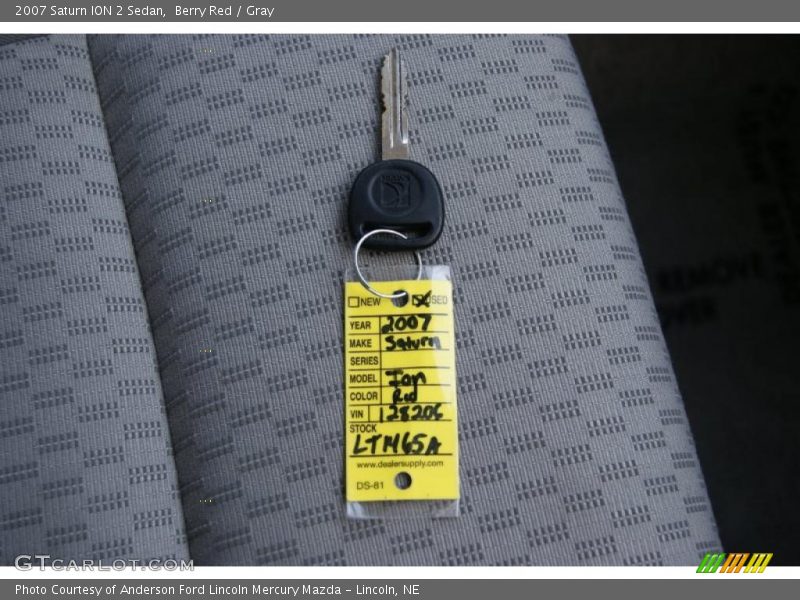 Berry Red / Gray 2007 Saturn ION 2 Sedan