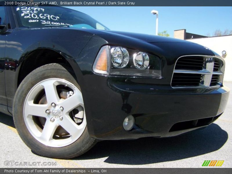Brilliant Black Crystal Pearl / Dark Slate Gray 2008 Dodge Charger SXT AWD