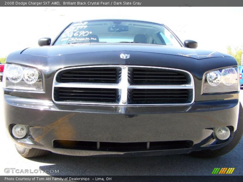 Brilliant Black Crystal Pearl / Dark Slate Gray 2008 Dodge Charger SXT AWD