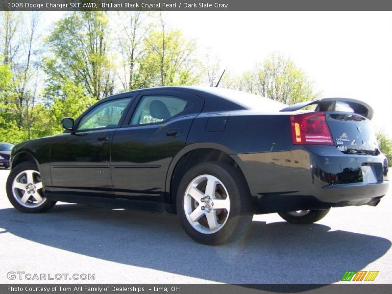 Brilliant Black Crystal Pearl / Dark Slate Gray 2008 Dodge Charger SXT AWD