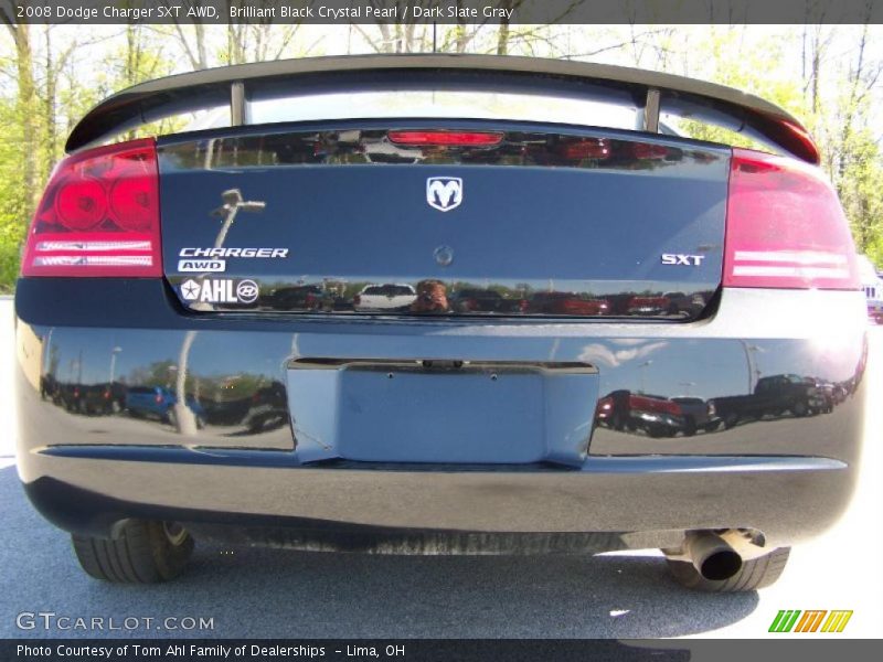 Brilliant Black Crystal Pearl / Dark Slate Gray 2008 Dodge Charger SXT AWD