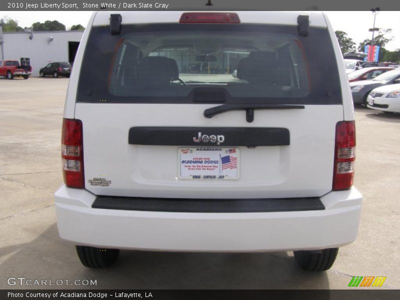 Stone White / Dark Slate Gray 2010 Jeep Liberty Sport