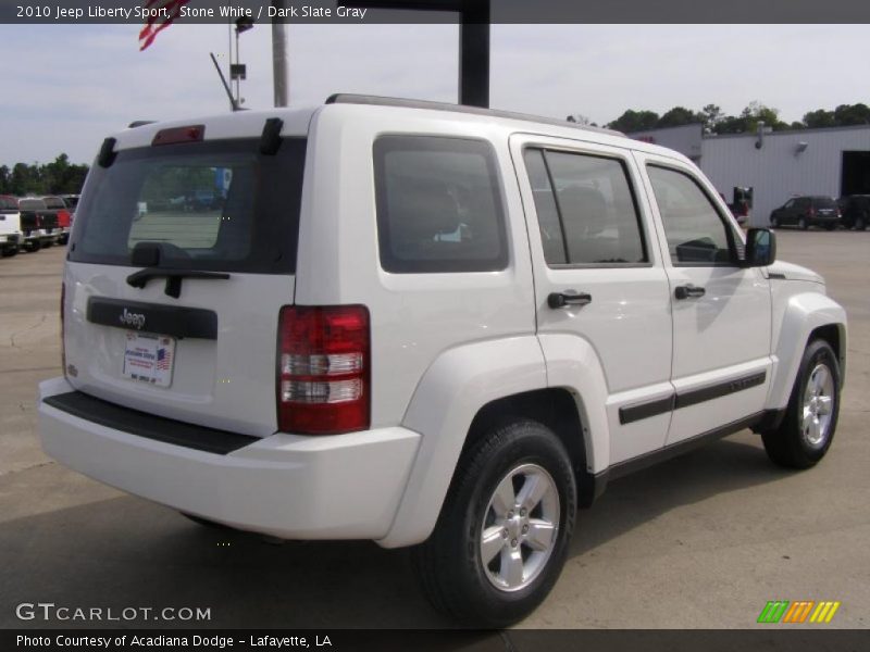 Stone White / Dark Slate Gray 2010 Jeep Liberty Sport