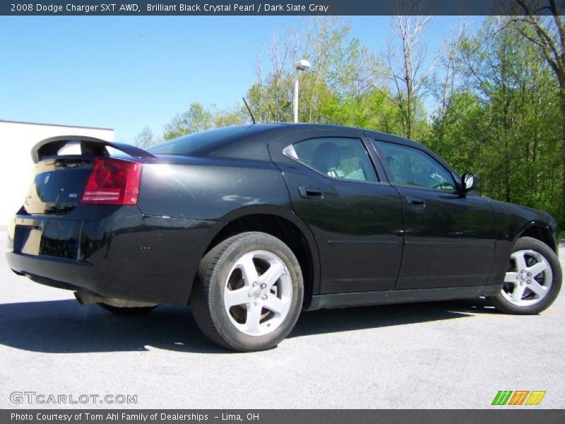 Brilliant Black Crystal Pearl / Dark Slate Gray 2008 Dodge Charger SXT AWD