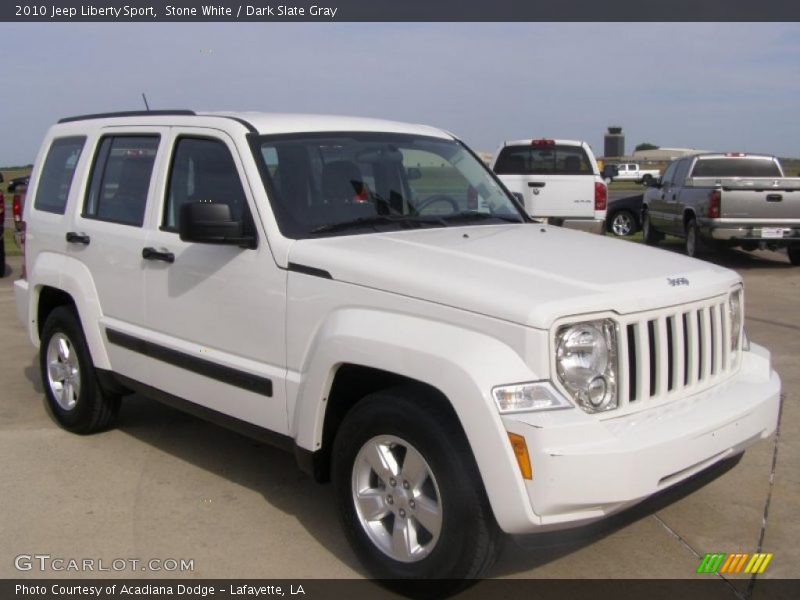 Stone White / Dark Slate Gray 2010 Jeep Liberty Sport