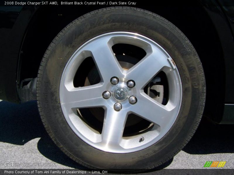 Brilliant Black Crystal Pearl / Dark Slate Gray 2008 Dodge Charger SXT AWD