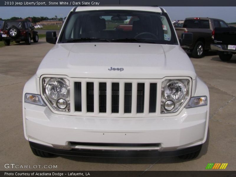 Stone White / Dark Slate Gray 2010 Jeep Liberty Sport