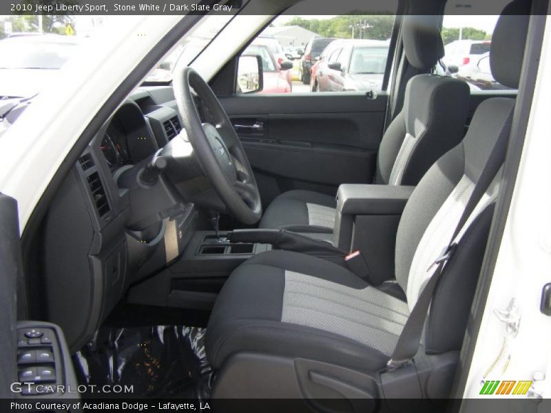 Stone White / Dark Slate Gray 2010 Jeep Liberty Sport