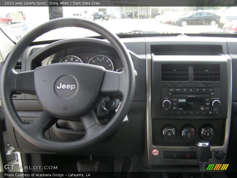 Stone White / Dark Slate Gray 2010 Jeep Liberty Sport