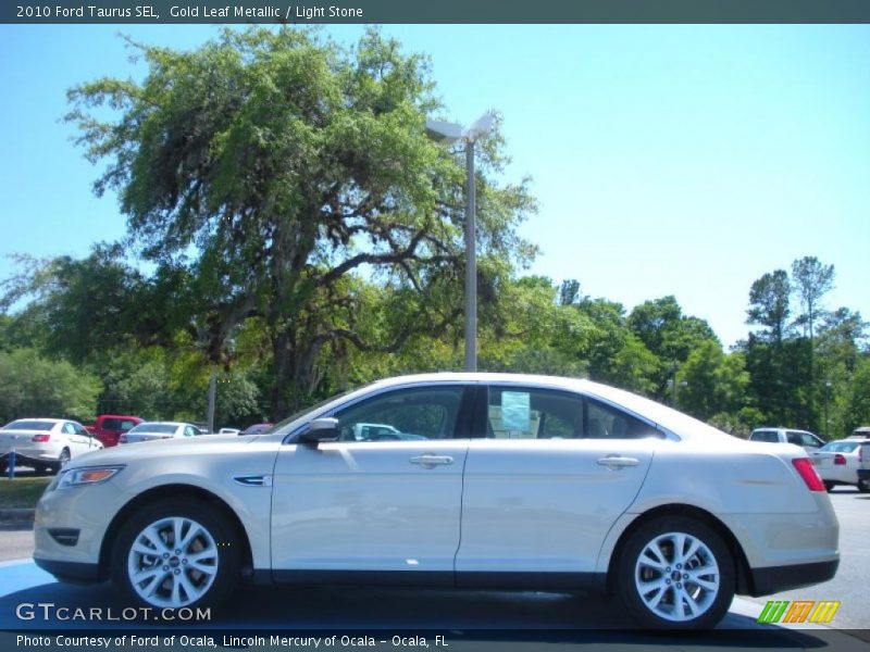 Gold Leaf Metallic / Light Stone 2010 Ford Taurus SEL