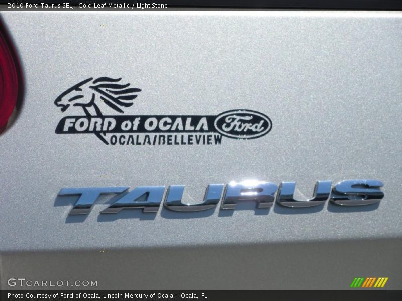 Gold Leaf Metallic / Light Stone 2010 Ford Taurus SEL